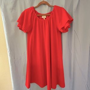 Madewell Texture & Thread Tiered-Sleeve Dress - XS